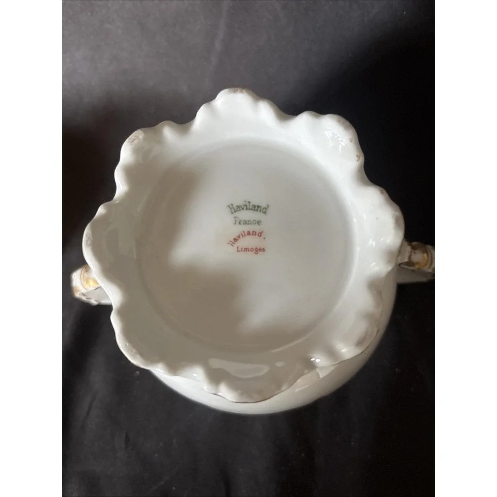 Theodore Haviland Limoges France Large Covered Sugar Bowl